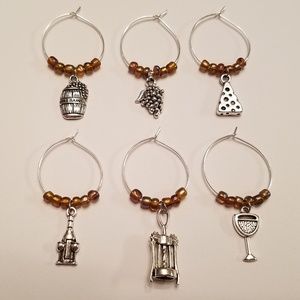 Wine Theme Wine Charms